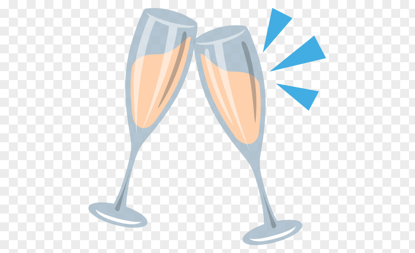 Emoji Champagne Glass PNG