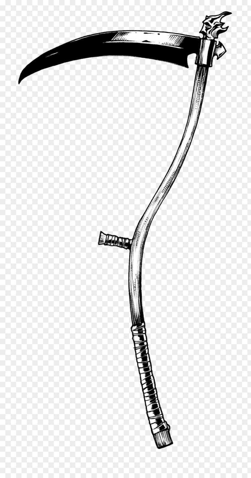 Grim Reaper Death Scythe Weapon Blade PNG