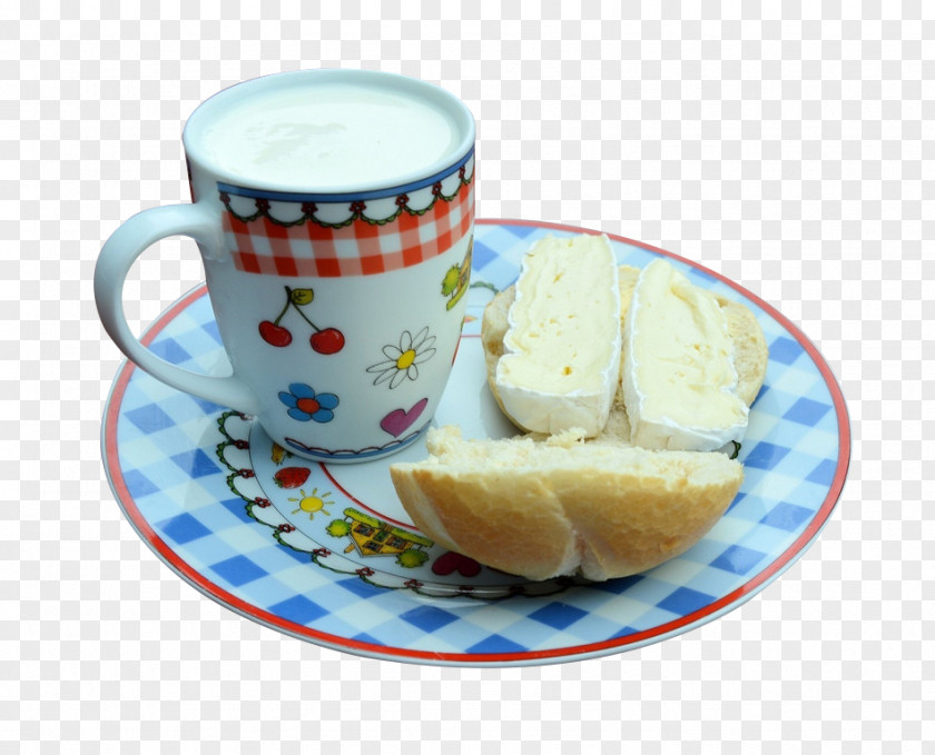 Milk Cake Breakfast Bread Drink Dessert PNG