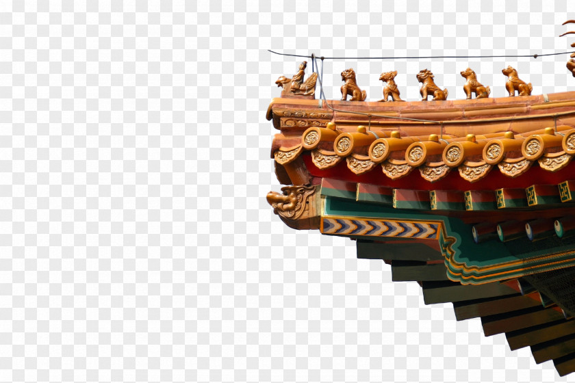 Palace Forbidden City Chinese Architecture Roof Ornament PNG
