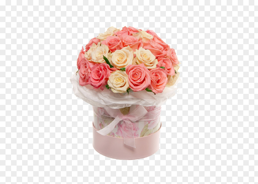 Rose Flower Bouquet Gift Box PNG