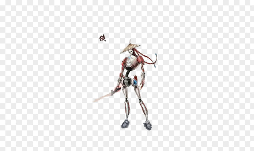 Skeleton Swordsman Illustration PNG