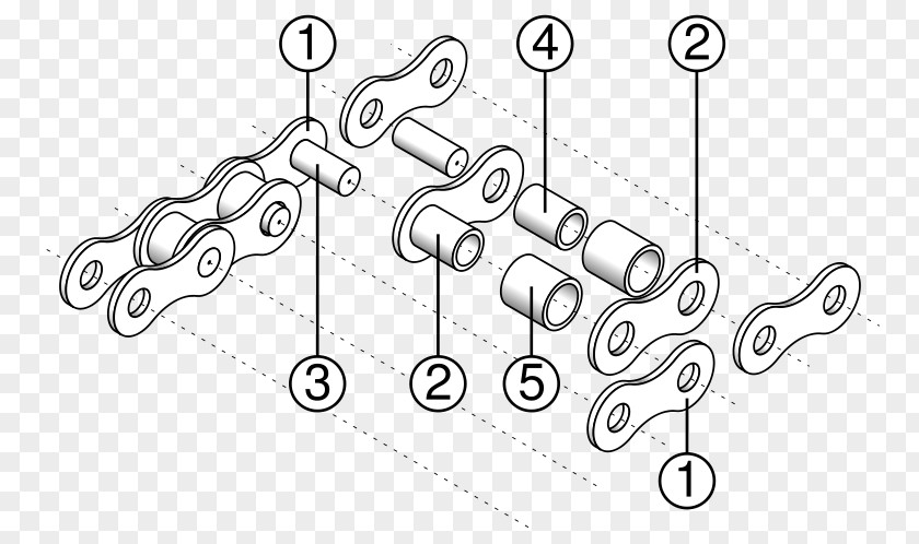 Bike Chain Roller Bicycle Chains Ajamikett PNG