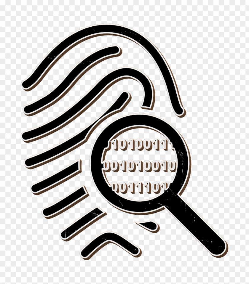 Icon Fingerprint Search Symbol Of Secret Service Investigation PNG