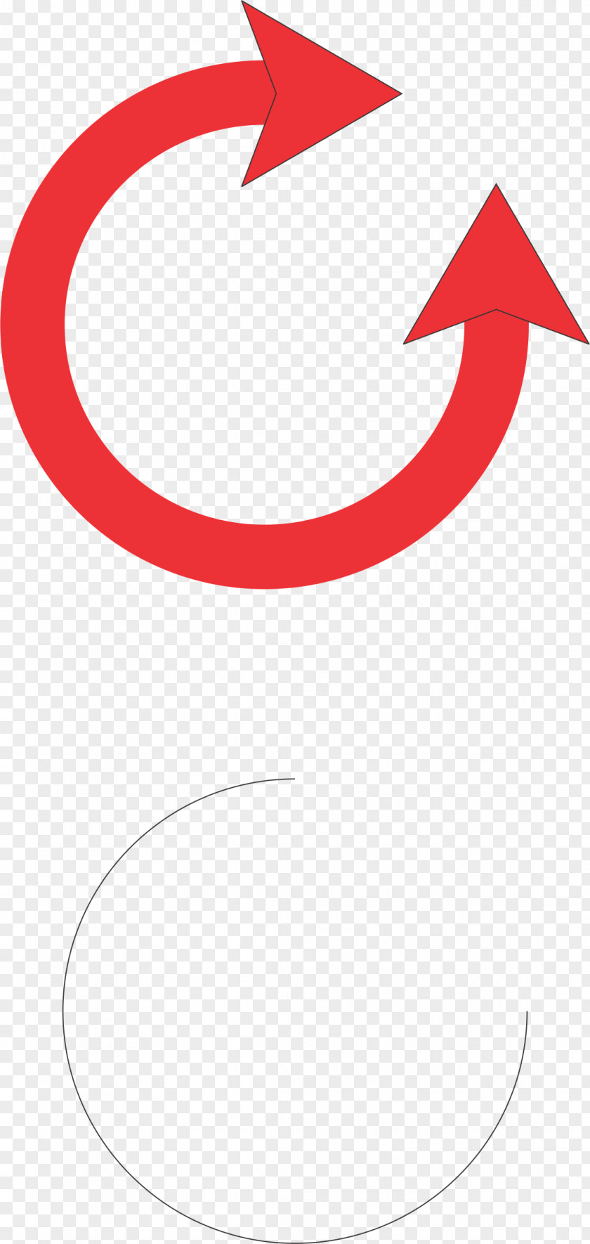 Red Curve CorelDRAW Arrow Diagram PNG