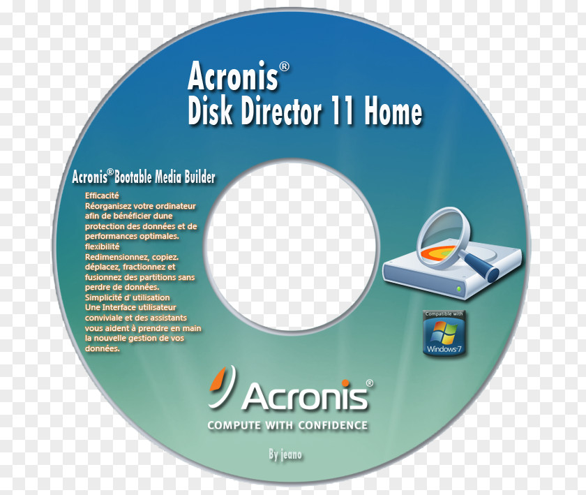 Acronis Illustration Compact Disc Disk Director Product Design PNG