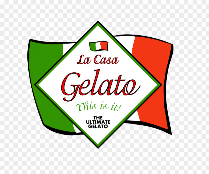Batches Business Logo La Casa Gelato Ice Cream Italian Cuisine PNG