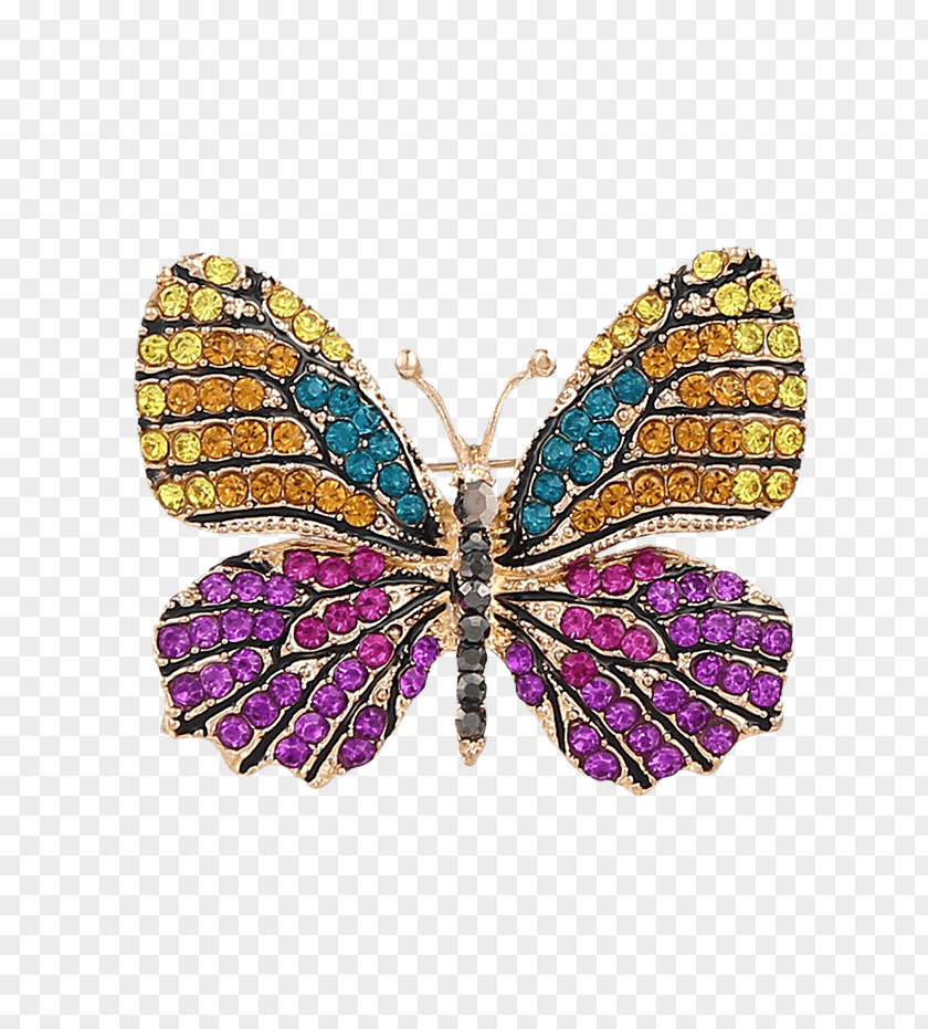 Butterflies Bling Earrings Brooches & Pins Monarch Butterfly Imitation Gemstones Rhinestones Jewellery PNG