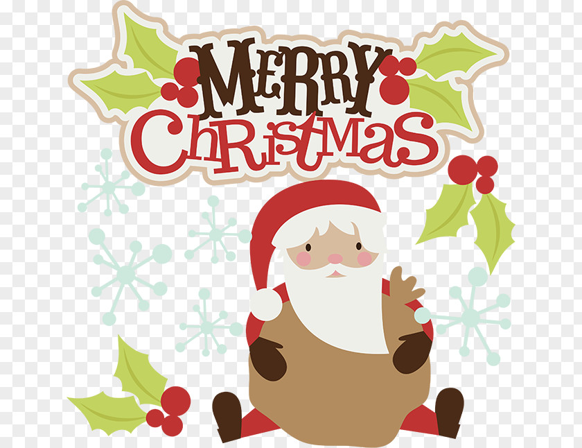 Merry Christmas Clip Art Santa Claus PNG
