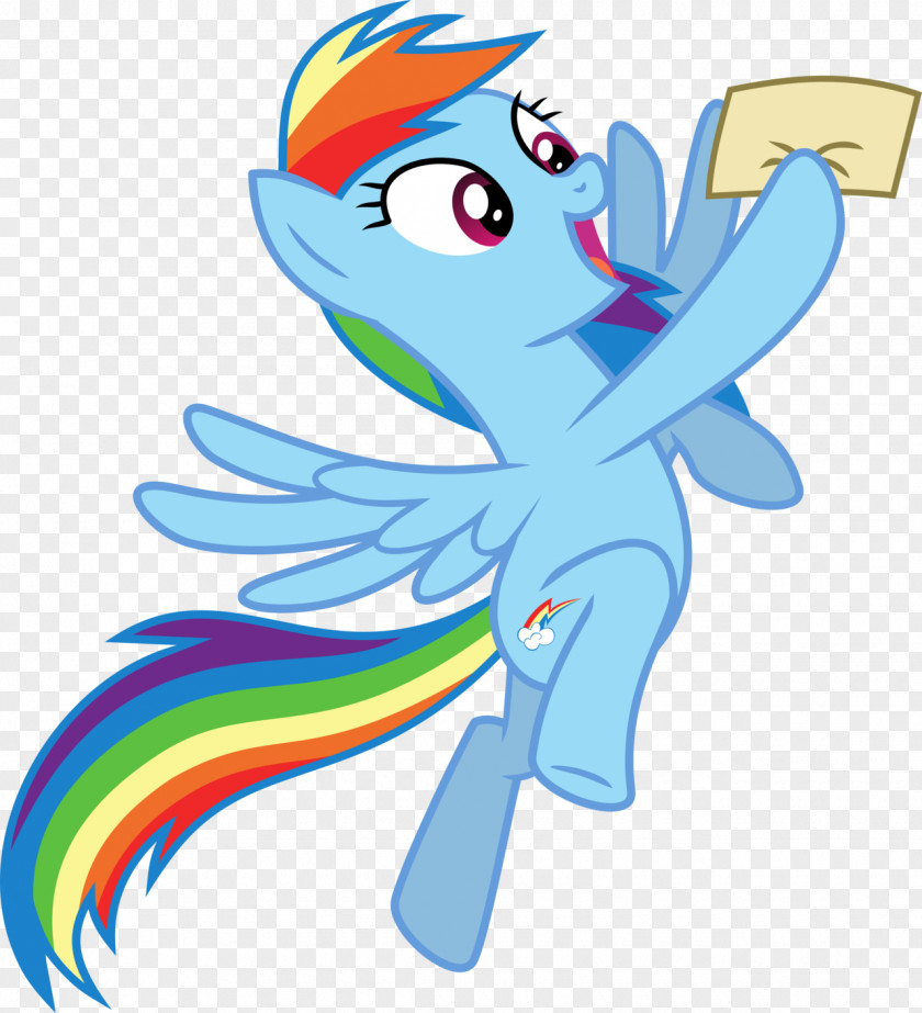 Rainbow After Rain Letter Pony Dash PNG