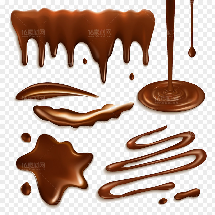 Chocolate Liquid Splash Design Truffle Milkshake Bar Cake Hot PNG