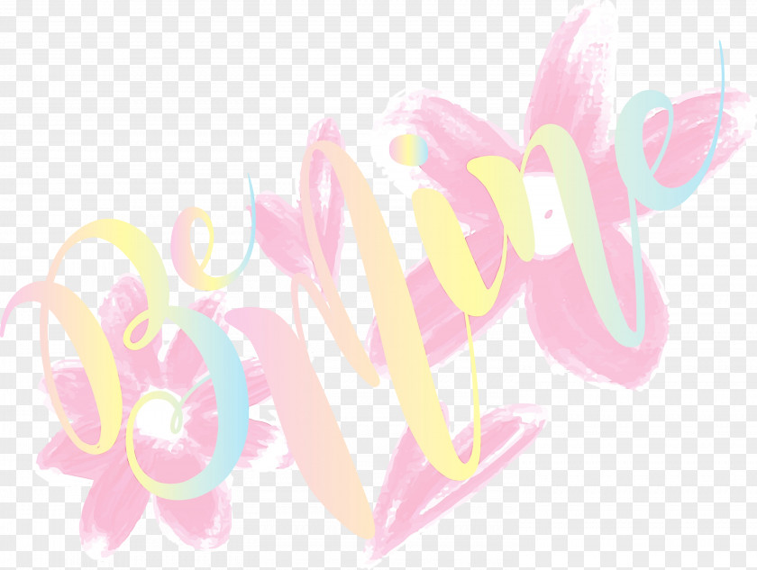 Pink Text Font Line Logo PNG