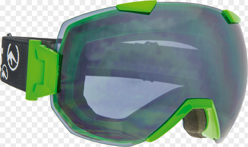 Water Color Green Goggles Diving & Snorkeling Masks Glasses PNG