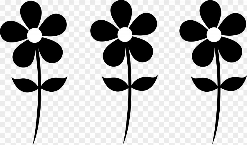 Free Silhouettes Flower Content Clip Art PNG