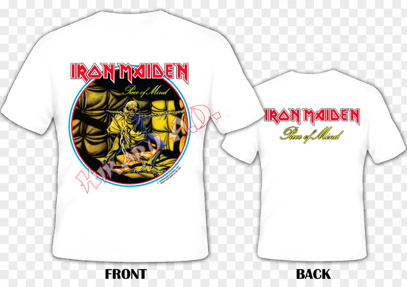 Iron Maiden T Shirt Piece Of Mind T-shirt Logo Van PNG
