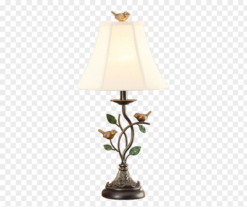 Rural Countryside Wrought Iron Table Lamp Light Lampe De Bureau Floor PNG
