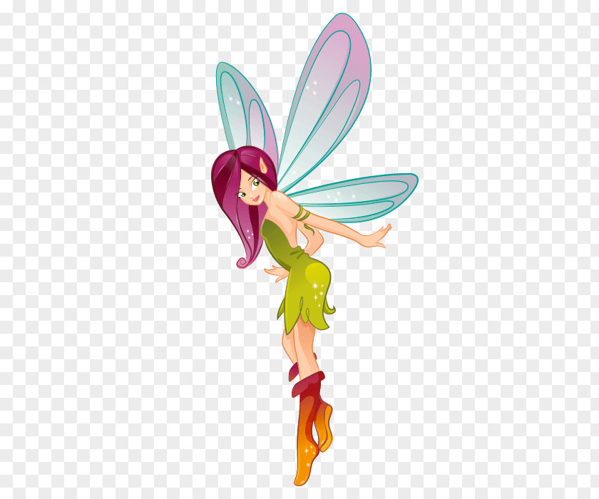 Fairy The With Turquoise Hair Pixie Elf Spirit PNG