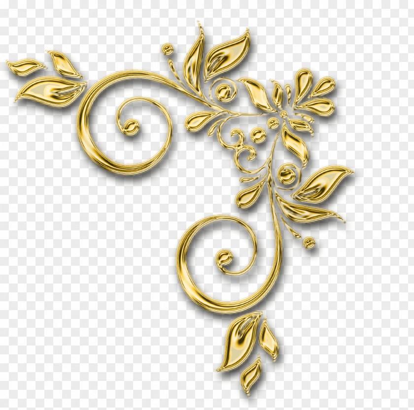 Gold Frame Design Graphic PNG