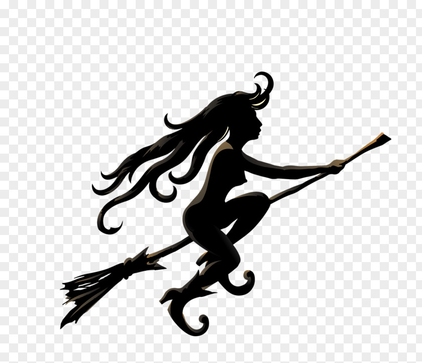 Hc Broom Witch Clip Art Silhouette PNG