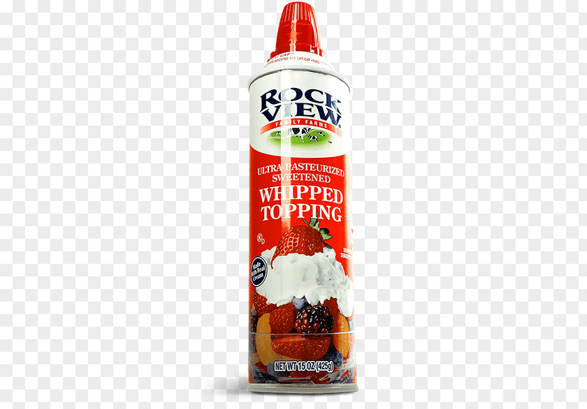 Whip Cream Condiment Flavor Rockview Farms PNG