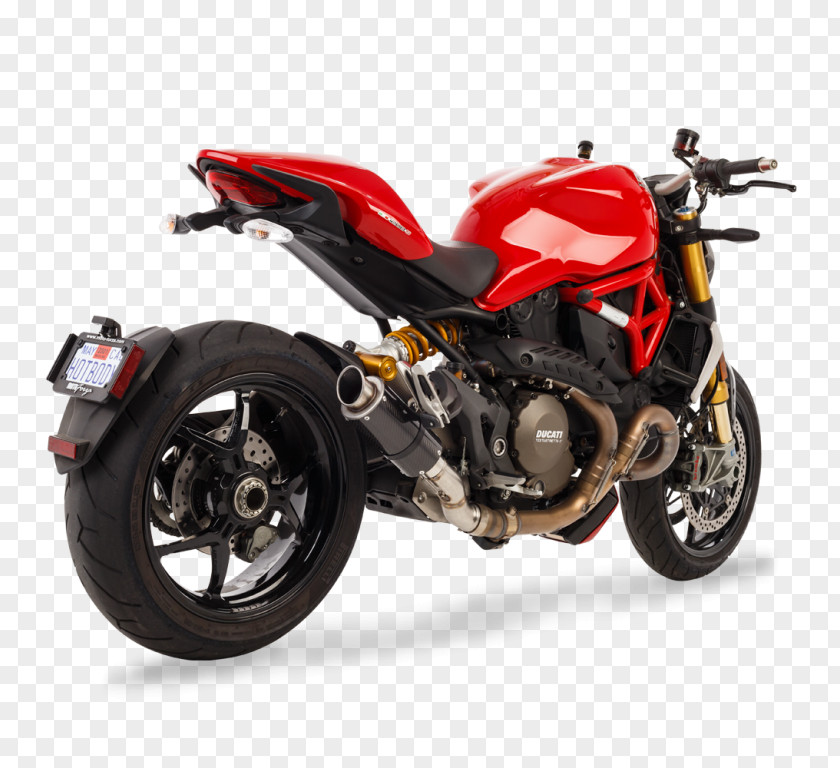 Motorcycle Exhaust System Ducati Monster 696 PNG