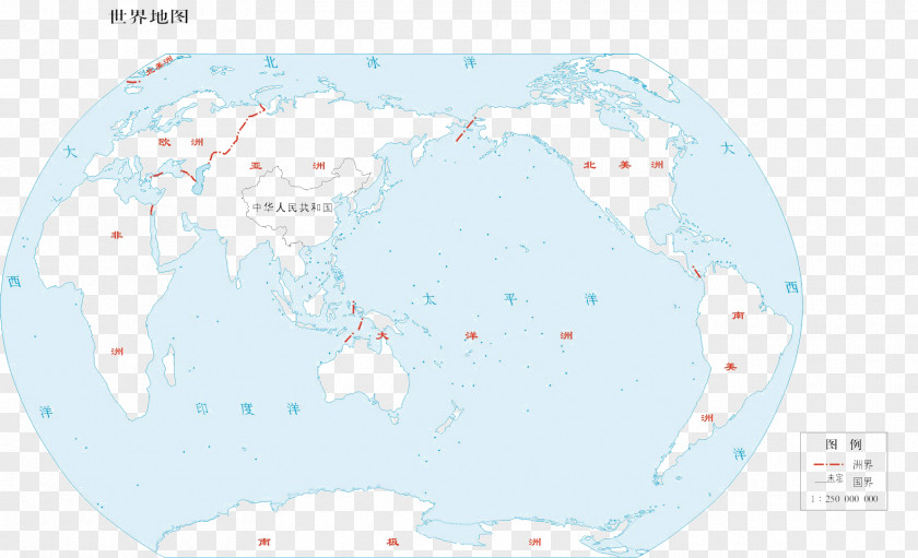 Chinese World Map Blue Sky PNG
