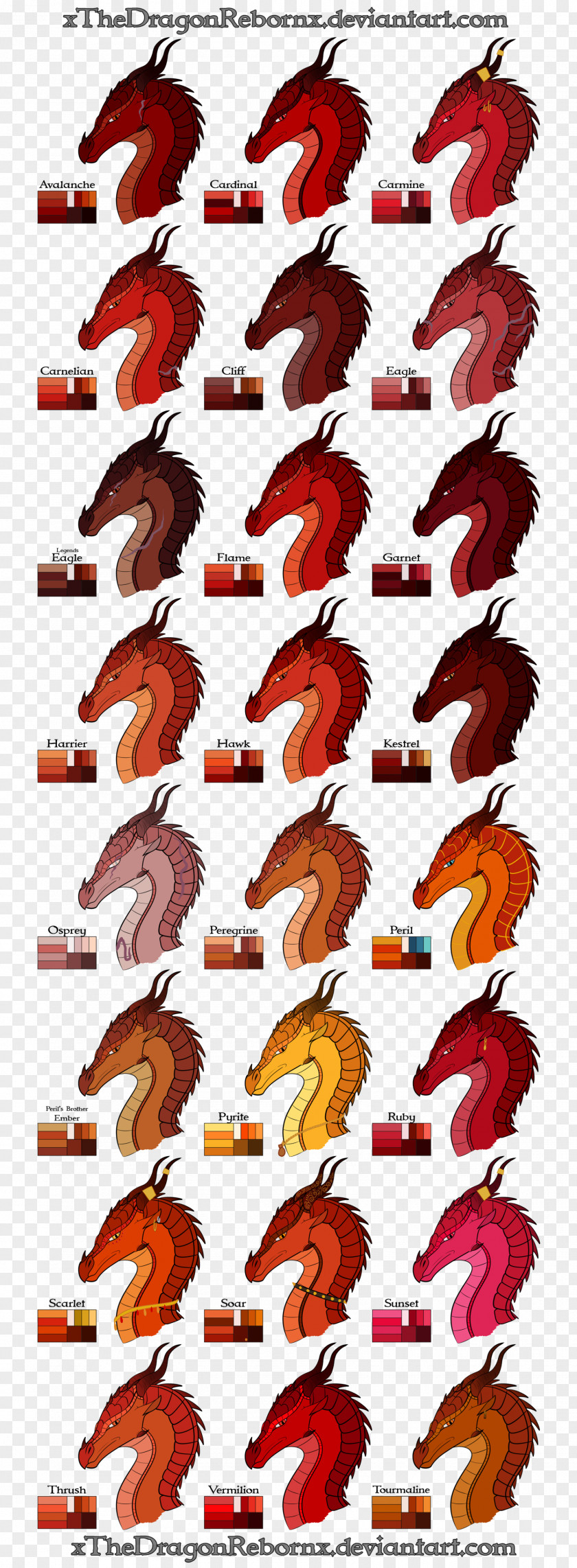 Dragon Wings Of Fire Color Art PNG