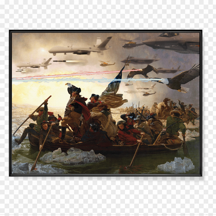 George Washington's Crossing Of The Delaware River Washington PNG