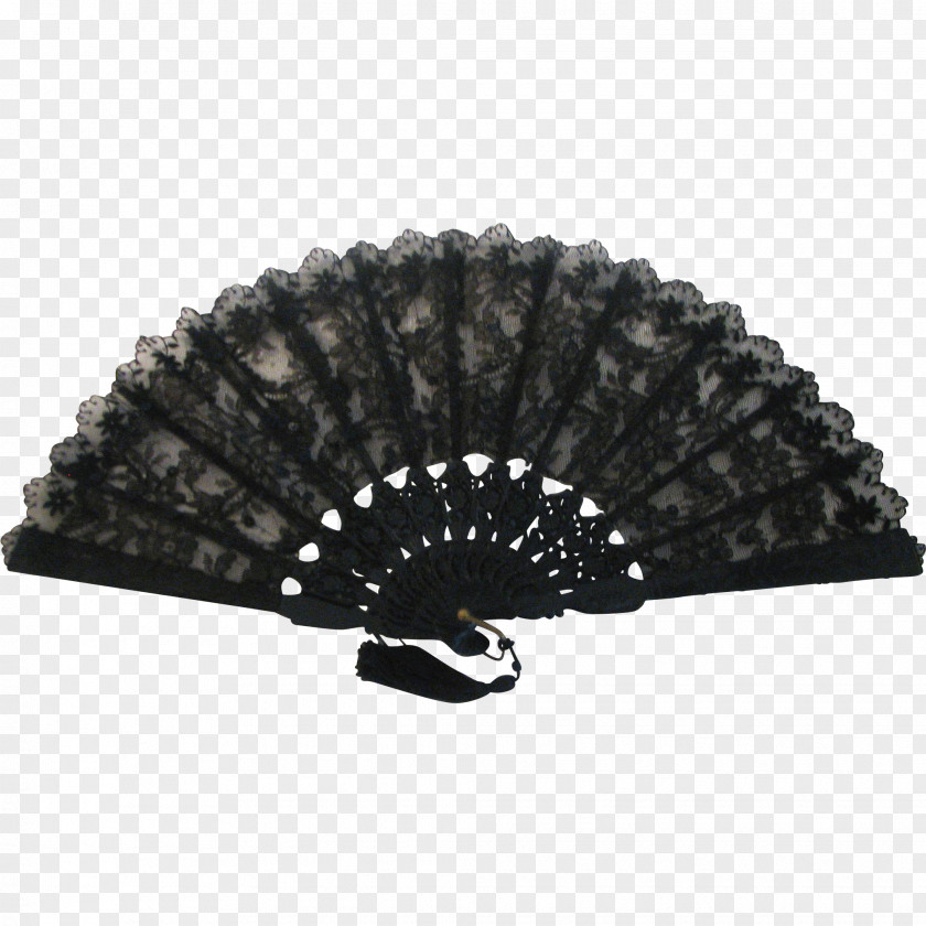 Lace Hand Fan Air Conditioning Pin PNG