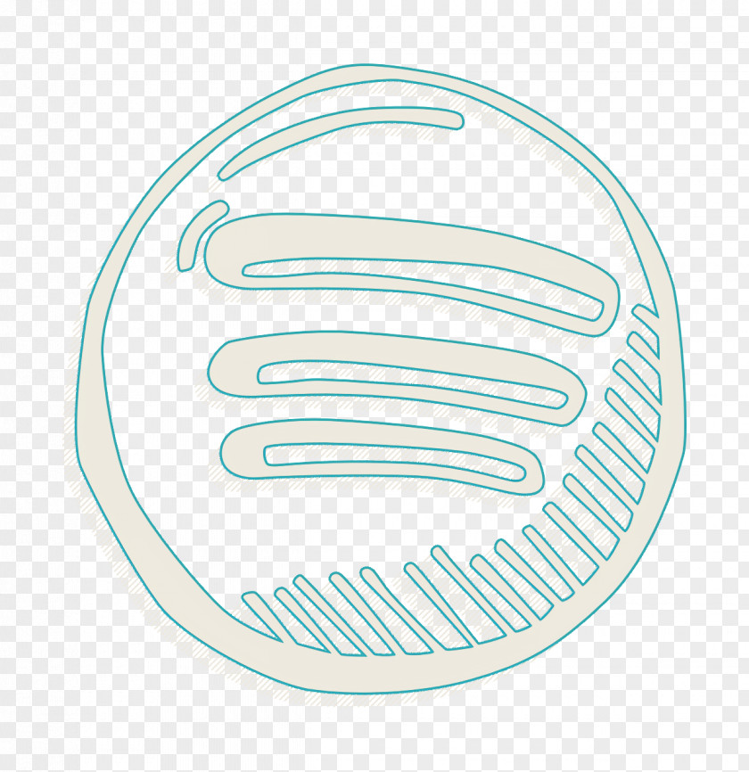 Metal Emblem Hand Drawn Icon Social Spotify PNG