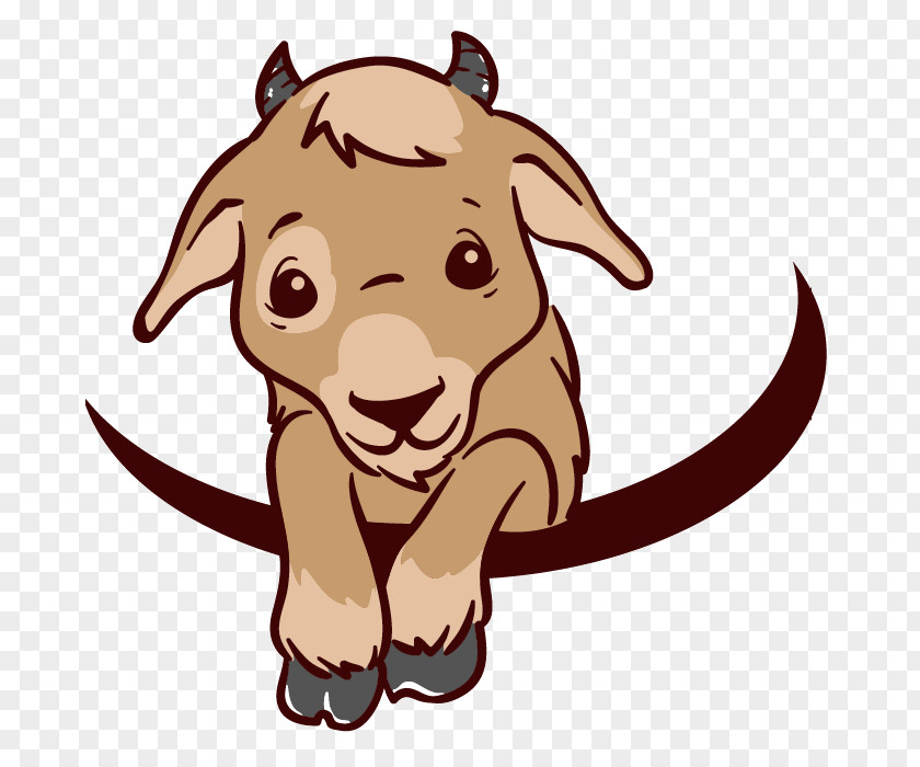 Goat Puppy Logo Clip Art PNG