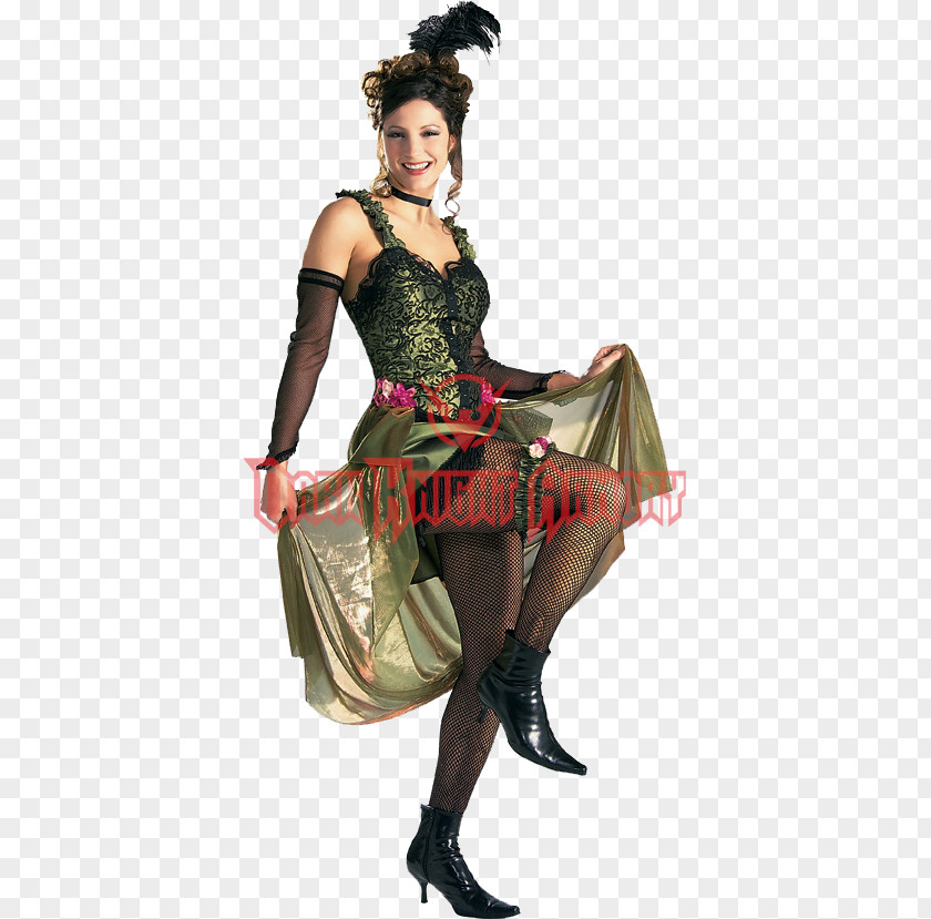 Western Style American Frontier Saloon Costume Party Dress PNG