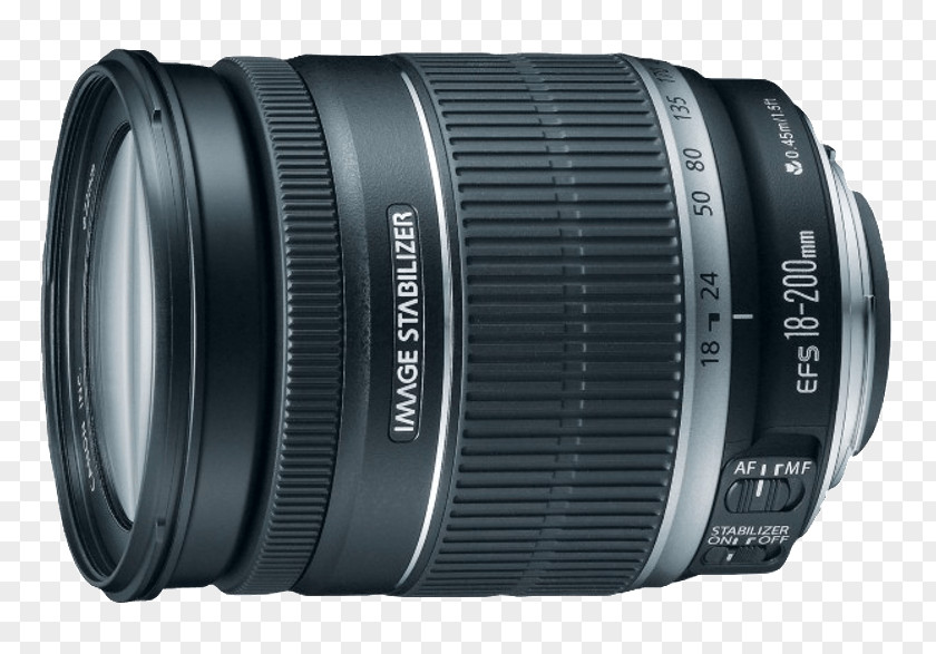Camera Lens Canon EF-S Mount EF EOS 18–200mm Zoom 18-200mm F/3.5-5.6 IS PNG