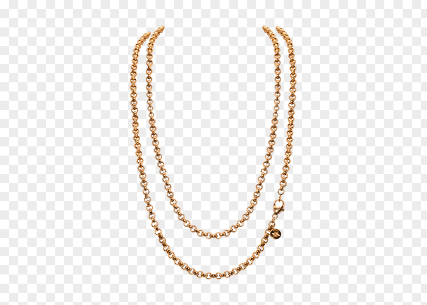 Chain Ball Gold Charms & Pendants Necklace PNG