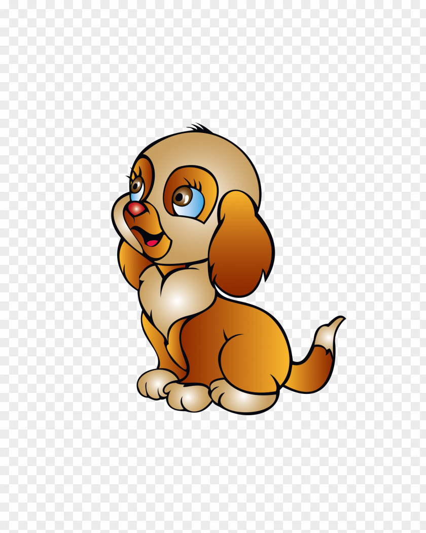 Cute Cartoon Springer Spaniel English Cavalier King Charles Puppy Animal PNG
