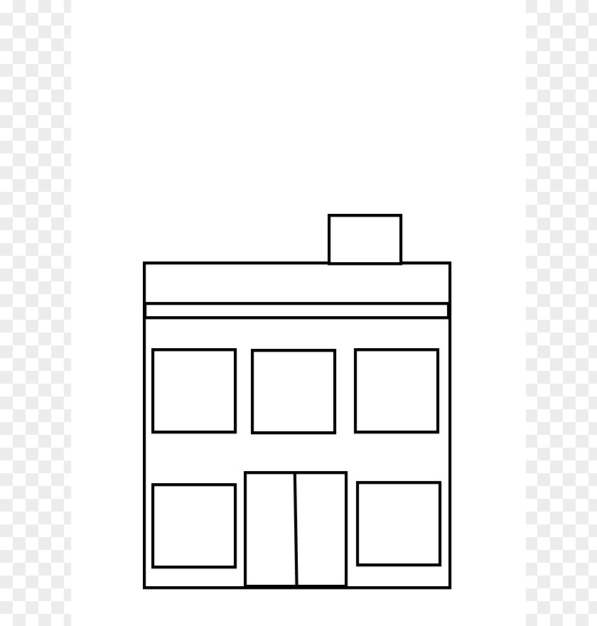 White Building Cliparts Black And Clip Art PNG