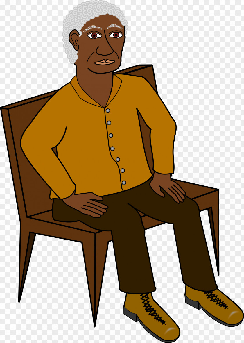 Wise Man Sitting Clip Art PNG