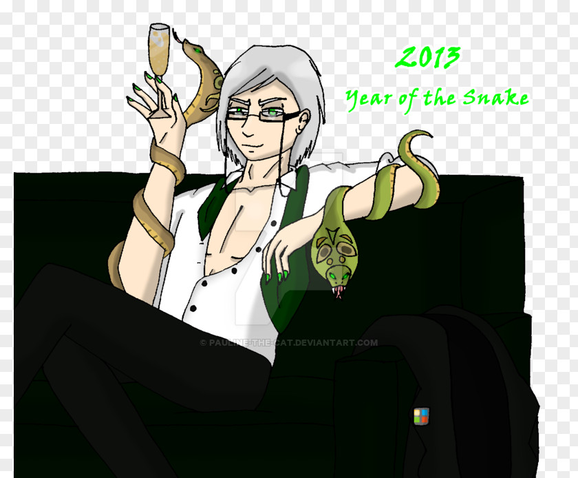Year Of The Snake Fiction Cartoon Black Hair Human Behavior PNG