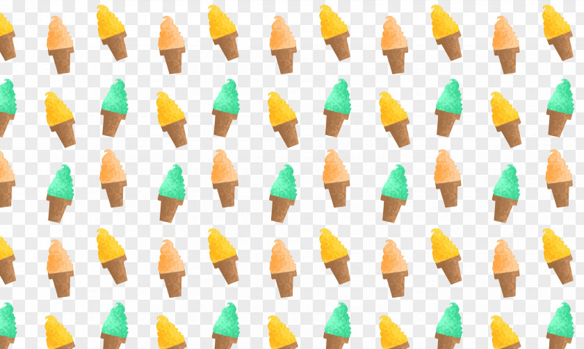 Cartoon Ice Cream Party Hat Yellow Triangle PNG