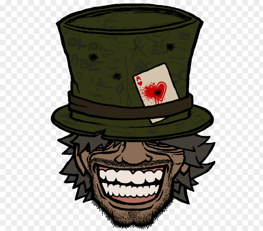 Mad Hatter Hat Character Animated Cartoon PNG