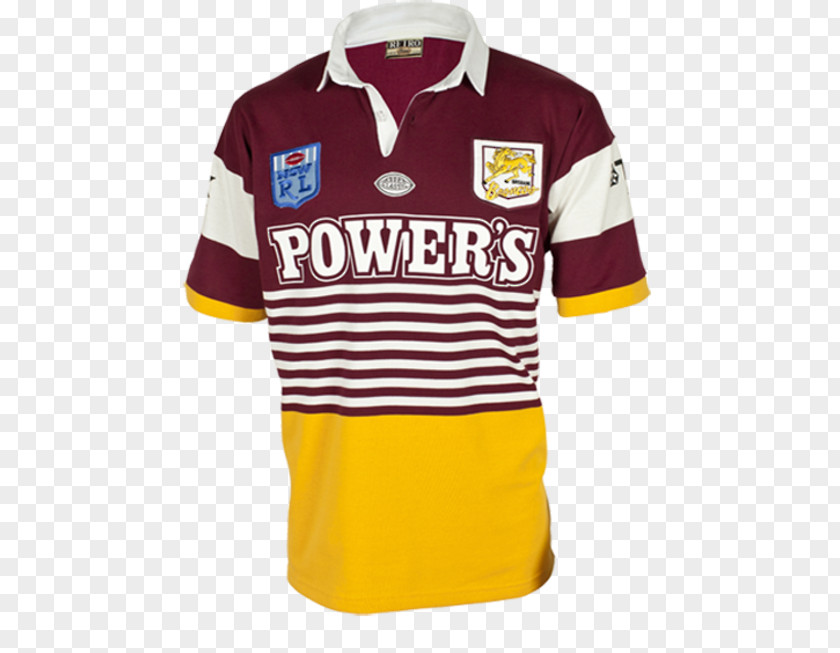Retro Jerseys Brisbane Broncos T-shirt National Rugby League Denver Newcastle Knights PNG