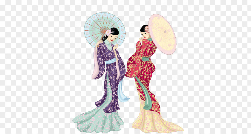 Women Wind China Chinese Cuisine Illustration PNG