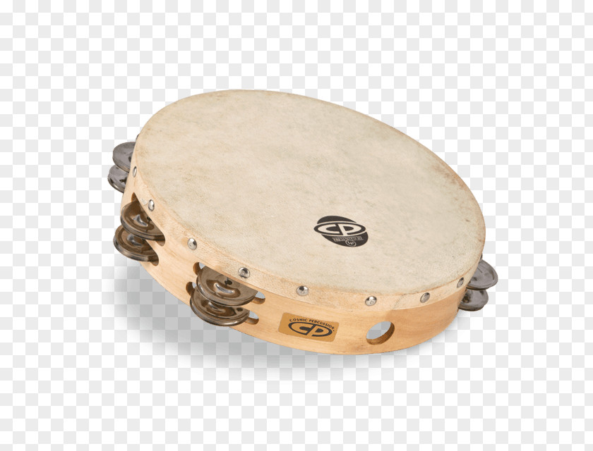 Wood Tom-Toms Tambourine, Headed, Single Row Jingles Latin Percussion PNG