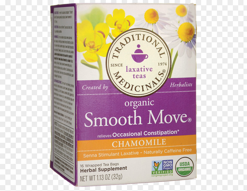Chamomile Tea Herbal Organic Food Traditional Medicinals, Inc. Senna Glycoside PNG