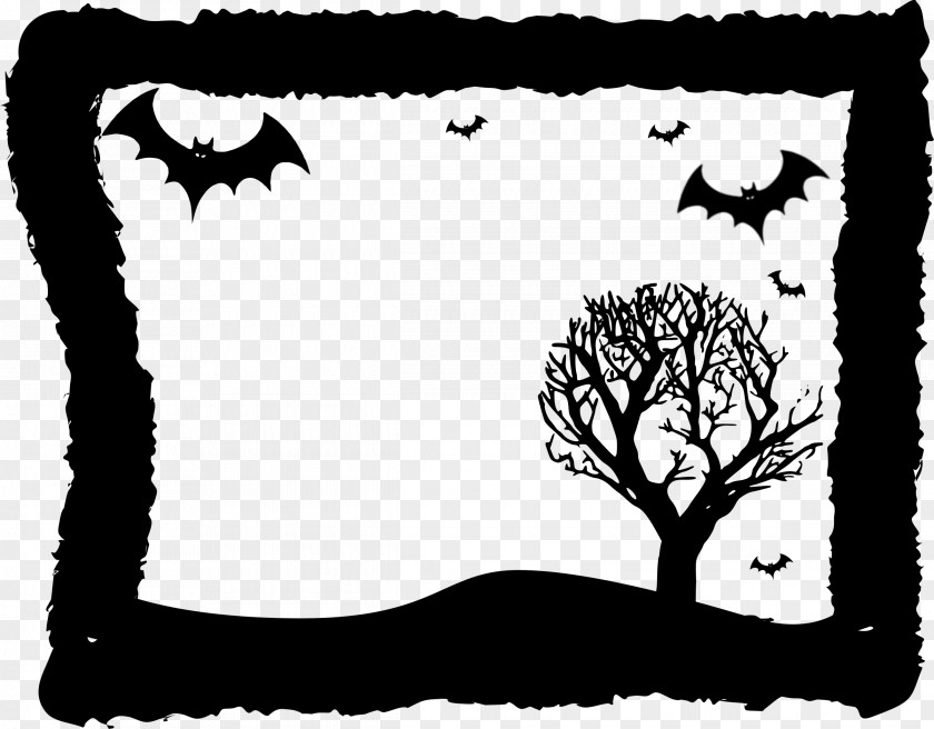 Halloween Party Picture Frames Clip Art PNG