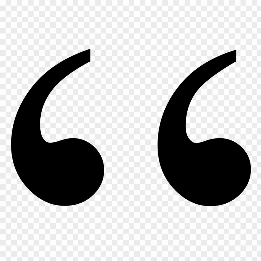 Quotation Marks In English Block Comma PNG