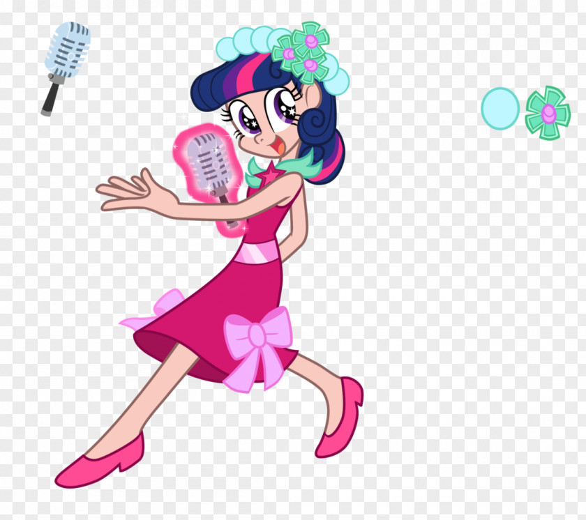 Cartoon Microphone Twilight Sparkle Princess Cadance Applejack Rainbow Dash Pony PNG