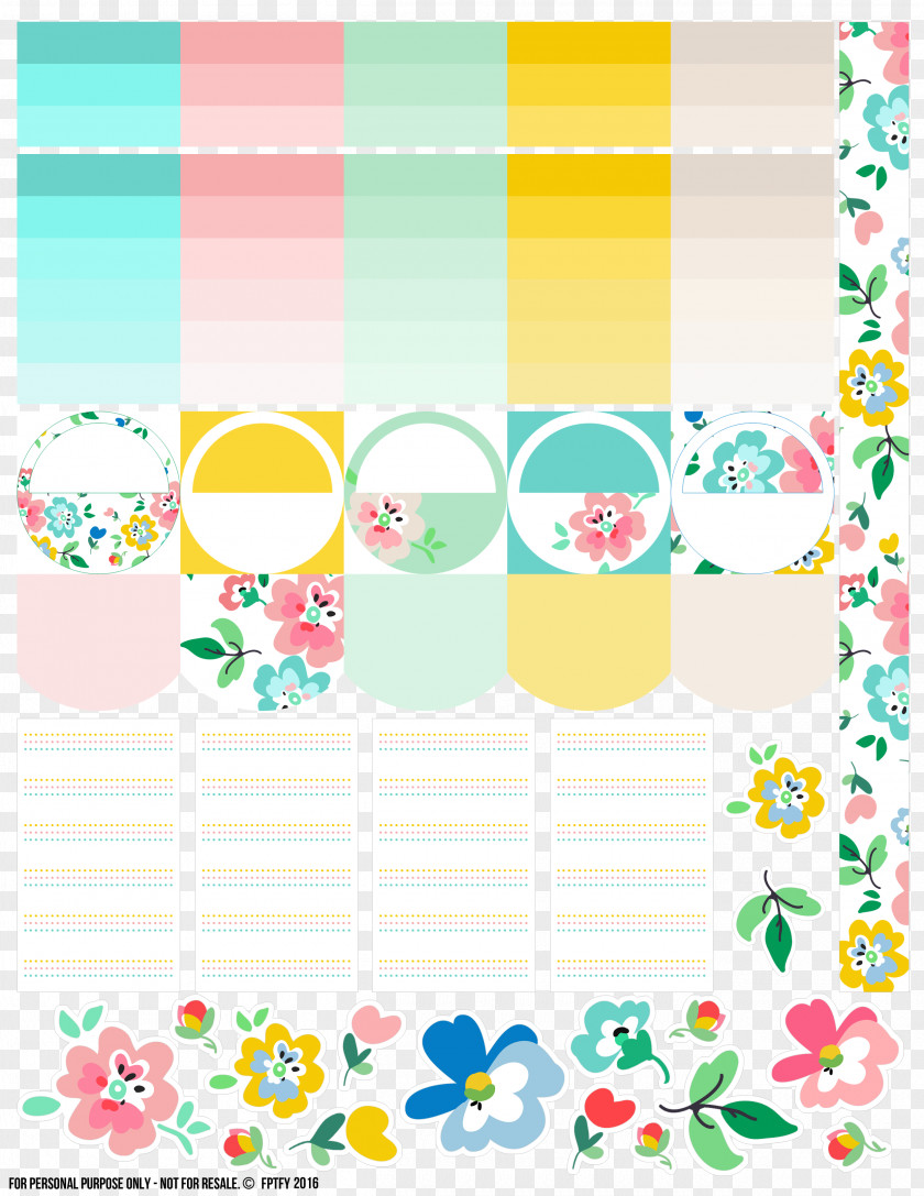 Planner Paper Sticker Diary Personal Organizer PNG