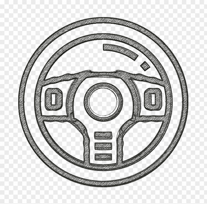 Car Icon Automotive Spare Part Steering Wheel PNG