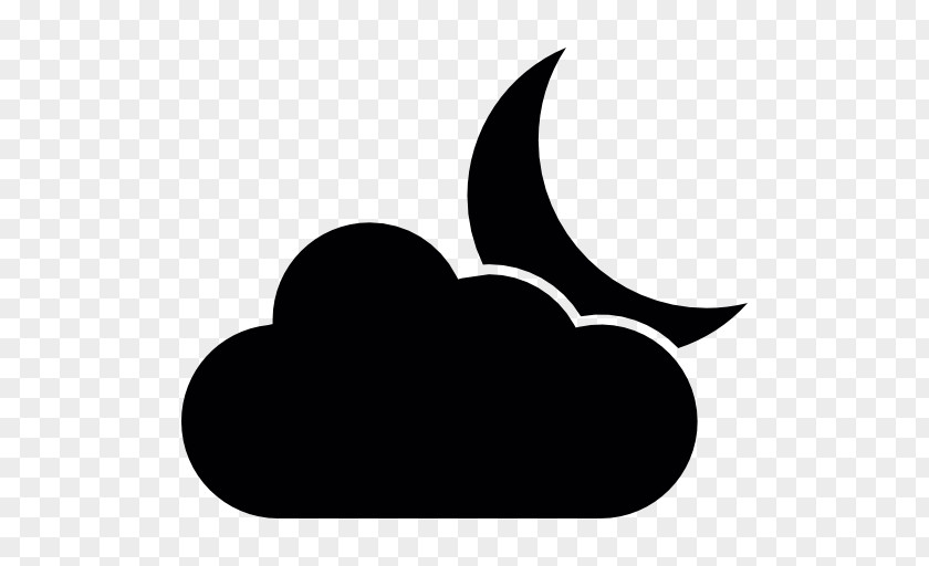 Cloud Night Moon Symbol Clip Art PNG